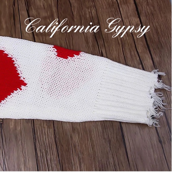 Distressed Heart Frayed Knit Sweater - Picture 8 of 11